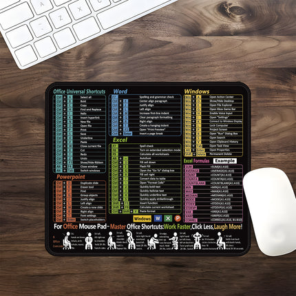 Excel English Shortcut Keys Cross-Border Mouse Pad Customized Ip Office Large Computer Notebook Special Small Table Pad