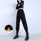 Black plus velvet model (winter plus velvet model) / S below 45kg