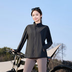 (f945) [stand collar hoodless women's style] black / M ( 45-60kg )