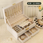 Light luxury high-end white-drawer style-two layers