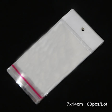Wholesale Opp Bags Self-Adhesive Bags DIY Handmade Small Jewelry Packaging Bags Transparent Self-Sealing Plastic Bags