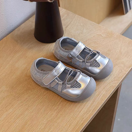 2025 Summer New Children's Shoes Little Girl's Tianme Lace-up Casual Shoes Korean Style Fashionable Girls' Frame Shoes