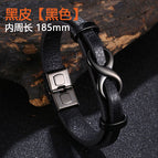 Blue leather [black]: 185mm [inner circumference]]