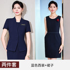 Blue suit + dress / S