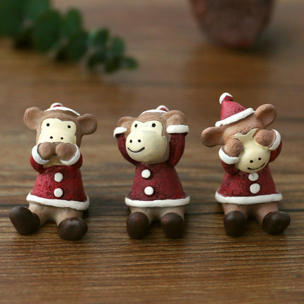 Christmas Decorations Christmas Tree Ornaments Decorative Props Scene Layout Simulation Elk Doll Christmas Ornaments