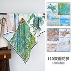 Double sided flowers spring mood / 110*110CM
