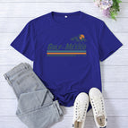 Retro blue (white font) / S