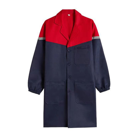 Coat Work Clothes, Wear-Resistant, Dirt-Resistant, Thickened Outer Coveralls, Anti-Dirty Clothes, Mid-Length Work Clothes, Labor Protection Clothes, Custom-Made Coat
