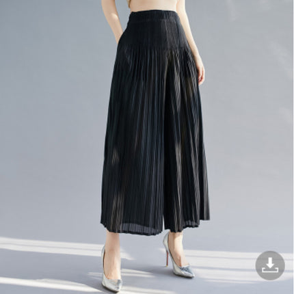 2026 Fashionable and Elegant New Women's Clothing, Issey Miyake Pleated Spring-Summer New Style Puff Sleeve Women's Top