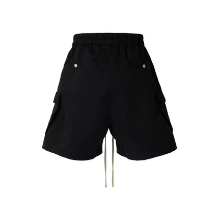 2025 Dark RO Style Drawstring Multi-Pocket Tooling Shorts Men's Niche Casual Loose Straight Pants