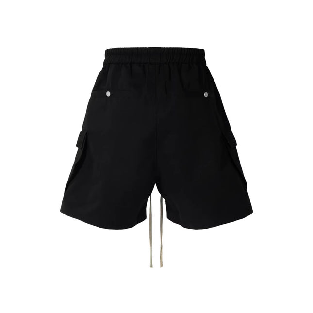 2025 Dark RO Style Drawstring Multi-Pocket Tooling Shorts Men's Niche Casual Loose Straight Pants