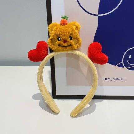 Bubble Chicken ~ Cute Yellow Chicken Stuffed Hair Hoop Women's Face Wash Makeup Special Apply Mask Hair Accessories Headband