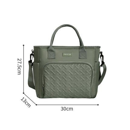 Xiaobudian's New Croissant Outdoor Picnic Fresh-Keeping Ice Bag Large-Capacity Satchel Office Worker Insulated Lunch Box Lunch Bag