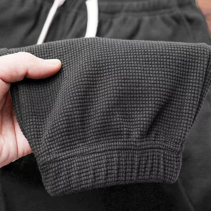 Spring and Autumn Casual Pants Loose Joggers 2024 New Men's Long Pants Trendy Waffle Straight-Leg Export Trousers