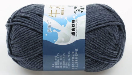 Five-Strand Milk Cotton Wool Ball Wholesale Medium Thick Thread Crochet Doll Shoes Scarf Handmade DIY Knitting Material Package