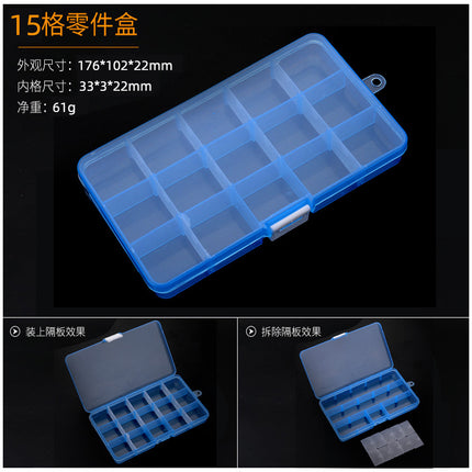 Building Blocks Parts Plastic Storage Box Children's Toys Building Blocks Granular Parts Storage Table Large Medium Small Plastic Box