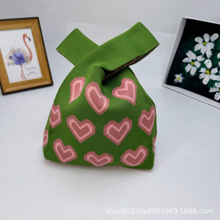 110g Baby Birthday Gift Bag Holiday Knitted Gift Bag Kidsren's First Birthday Party Handbag Gift Knitted Bag