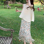 Flowers bloom in pinellia ternata (skirt) / One size fits all