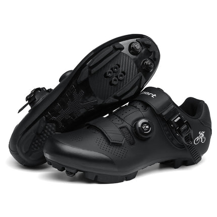 Factory Direct Supply Cross-border plus size Riding Shoes Hard Sole Outdoor Mountain Bicycle Lock Shoes Breathable Road Bike Shoes