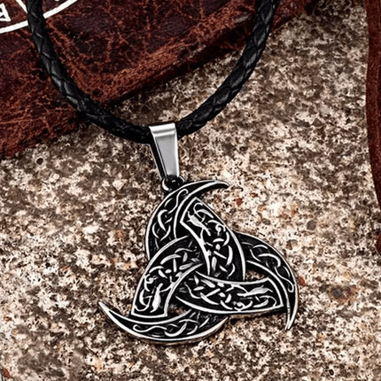 Cross-border Explosions Nordic Viking Celtic Rune Pendant Necklace Norwegian Style Jewelry Amulet Accessories for Hair