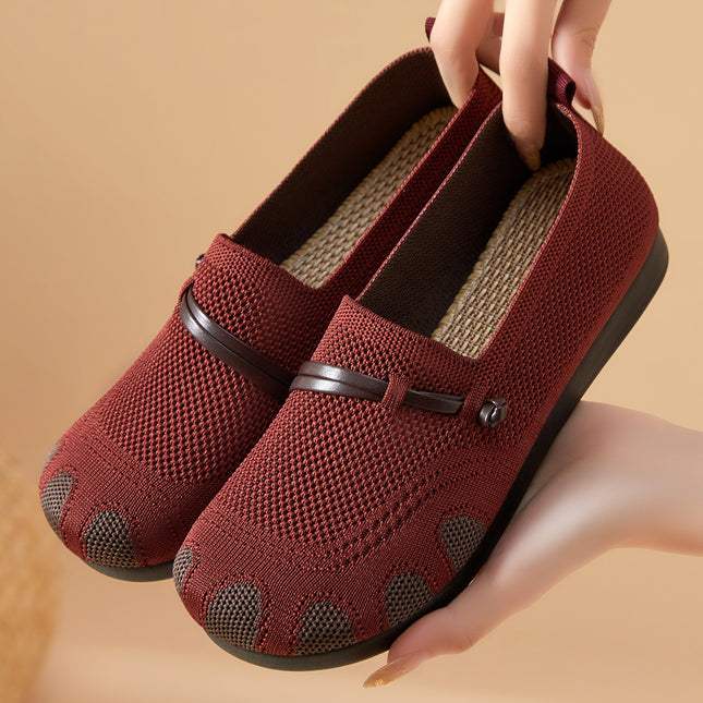 Women's Shoes 2026 New Style Single Shoes Temu Dropshipping Versatile Casual Shoes for Women with Wide Feet Slip-On Mom Shoes