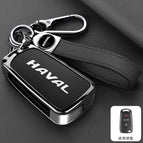 [haval d model trunk + horn button] double-sided leather with pebbled black + a04 rope + rope buckle