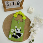 Eating bamboo bear green