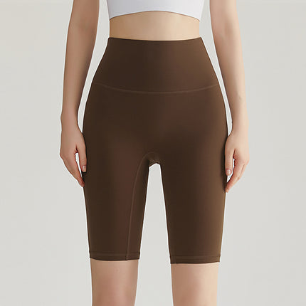 Weiman Nude Yoga Shorts Women's Hip Lifting Quick-Drying Sports Fitness Cycling Pants Outer Wear Tight Five-Point Yoga Pants Summer