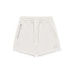 White [embroidered logo] / M