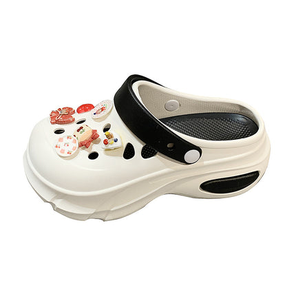 Soft Sole Cave Shoes Women's Outer Wear 2025 New Student Beach EVA Baotou Shoe Slippers Women's Sandals