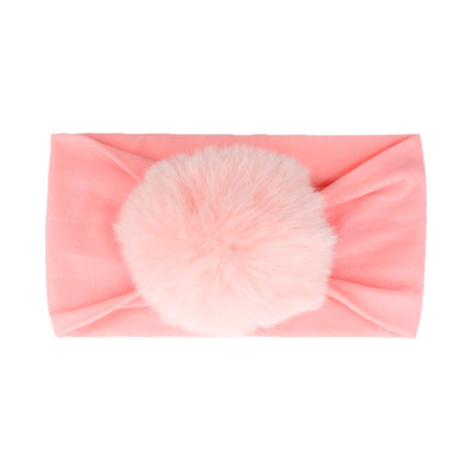 2023 new children's seamless hair band Europe and the United States new baby nylon fur ball headscarf baby hair band