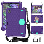 iPad 2019/2020/2021(10.2 inches) / Purple + mint green