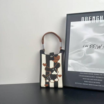 Cross-Border Mobile Phone Bag Woven Mobile Phone Bag Ins Style Woven Mobile Phone Bag Woven Tote Bag Douyin Hot Style