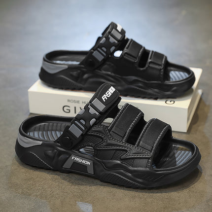 Men's Summer Slippers, Soft-Soled Sports Sandals for Outdoor Use, Dual-Purpose for Driving and Outdoor Beach Use