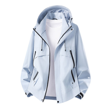 High-Quality Single-Layer Jacket with Custom Logo, Camping Travel Workwear, Waterproof and Windproof Outdoor Mountaineering Jacket