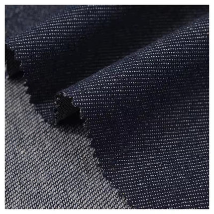 Autumn and Winter Thickeneded 13A Washed Denim Fabric Dark Blue Black Denim Jacket Work Clothes Clothing Fabric