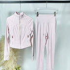 Soft sand pink rose gold short + wireless pants set / S/2 code