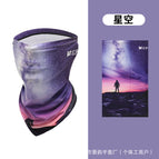 Purple starry sky face towel / One size fits all