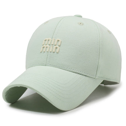 Good Fit, Good-Looking Baseball Cap for Women with Small Face, Fashionable and Versatile Peaked Cap with Embroidered Letters, Casual Sun Hat