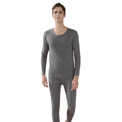 2025 New Cashmere Silk Underwear for Women, Double-Sided Brushed Fleece-Lined Thermal Tops and Pants Set for Men, Seamless Wholesale
