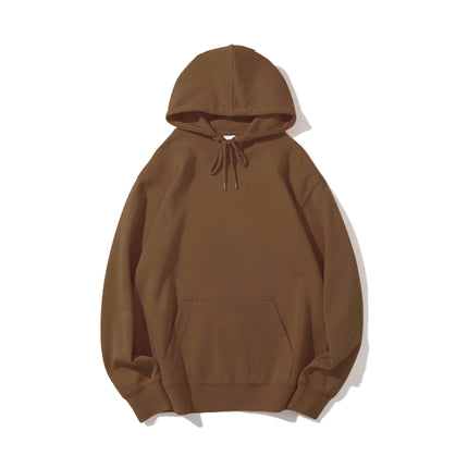 Japanese-Style Simple Sweatshirt 300g Heavyweight Healthy Fabric Hoodie Matcha Green Avocado Green Brightening Loose Top