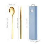 Gold two-piece set [light blue box]