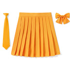 Pure (kumquat) skirt + bow tie + tie / 140CM