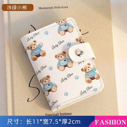 Pacha Dog Large Capacity Multi-Card Slot Card Holder Mini Cute All-In-One Card Holder Id Card Driver's License Card Holder for Women