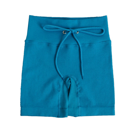 Cross-Border Hot-Selling Feminine Butt-Lifting Threaded Three-Dimensional Zipper Suit Shorts Bra Short-Sleeved Trousers Yoga Sportswear