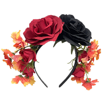 Spider Flower Party Halloween New Flower Headdress Hair Hoop Wholesale Makeup Personality European and American Cosplay