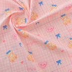 Cloth width 1.45 meters x one meter price / Pink Bear Treasure