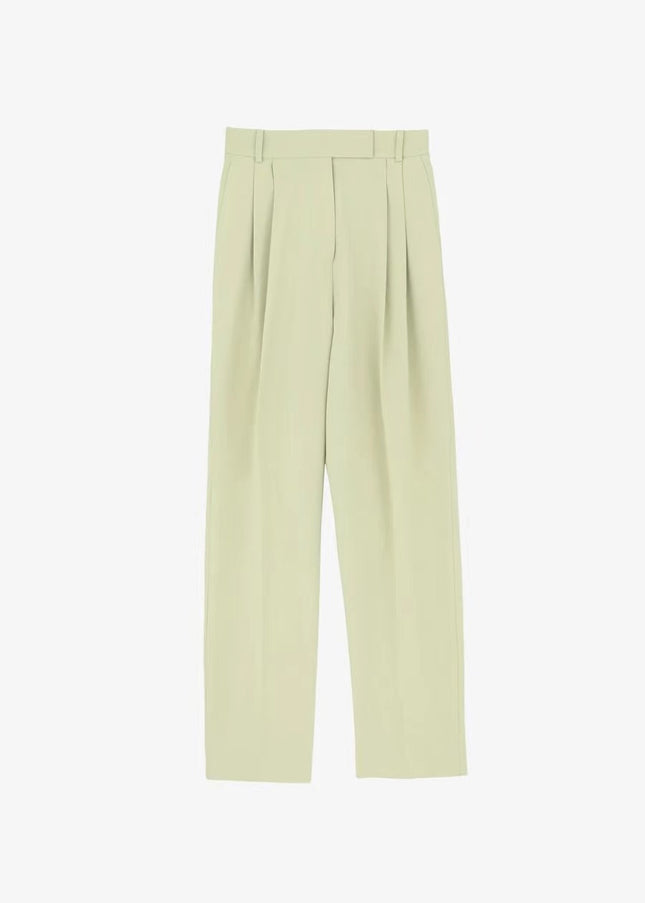 ART frankie shop All-match Slim Look High Waist Cropped Pants Dip Casual Pants