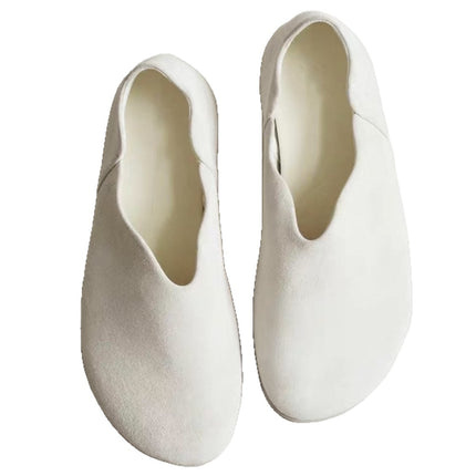 Ox-back velvet! Old Qian Feng Step-on Mueller Shoes Women's 2025 New Retro Casual Flat Loafers Lazy Slippers