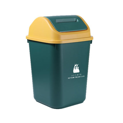 Trash can household large capacity cracker type living room kitchen bathroom with lid office plastic trash basket wholesale